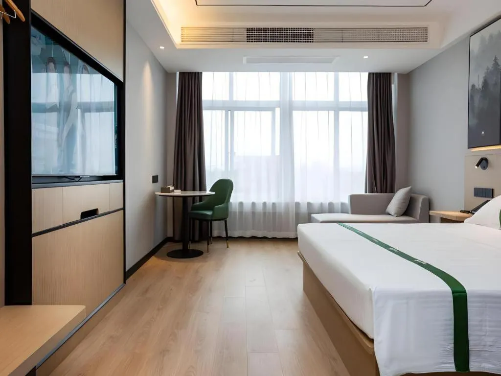 Bed in GreenTree Inn Express Bengbu Mohekou Town