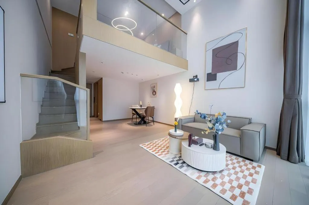 Bed in F-TOWN Fangtang Hotel (Shenzhen Longgang Tian'an Digital City Huanggekeng Subway Station)