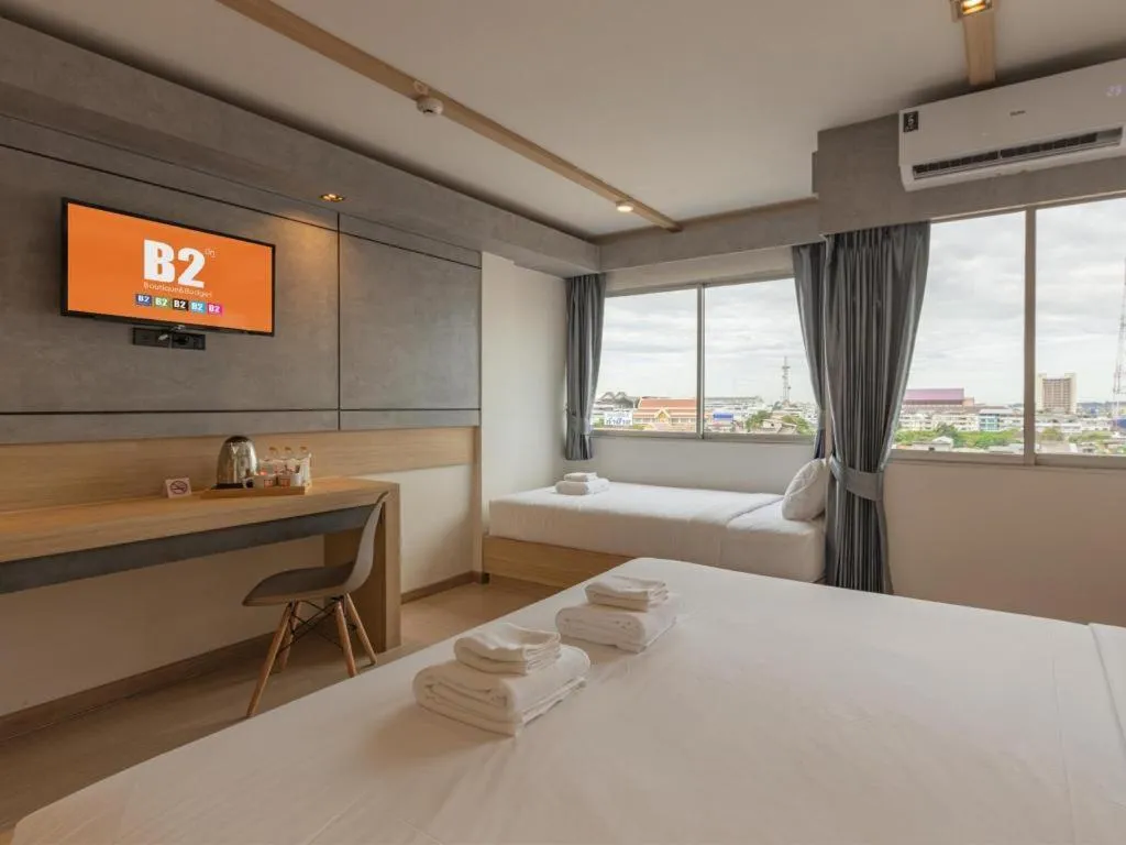 Bed in B2 Surat Thani Boutique & Budget Hotel