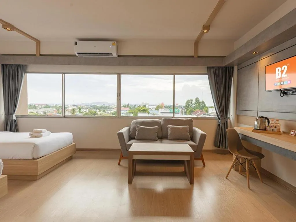 Bed in B2 Surat Thani Boutique & Budget Hotel