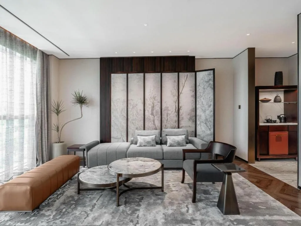 Bed in Mumian Rizhao Hotel