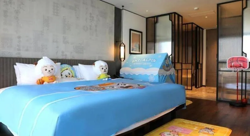 Bed in Mumian Rizhao Hotel