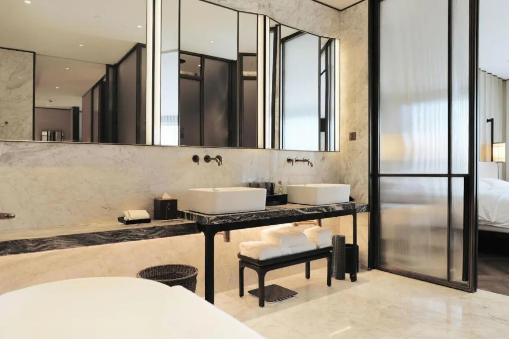 Bed in Mumian Rizhao Hotel