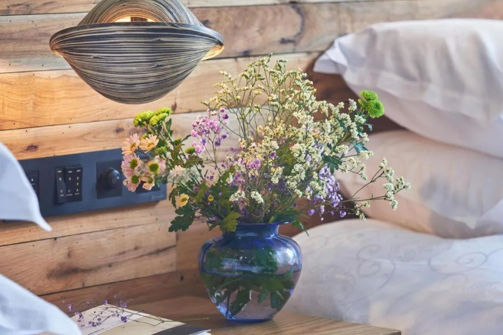 Bed in Yiqi Ecological Art Hotel Hangzhou Xixi Wetland Park Branch