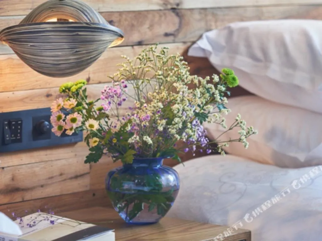 Bed in Yiqi Ecological Art Hotel Hangzhou Xixi Wetland Park Branch