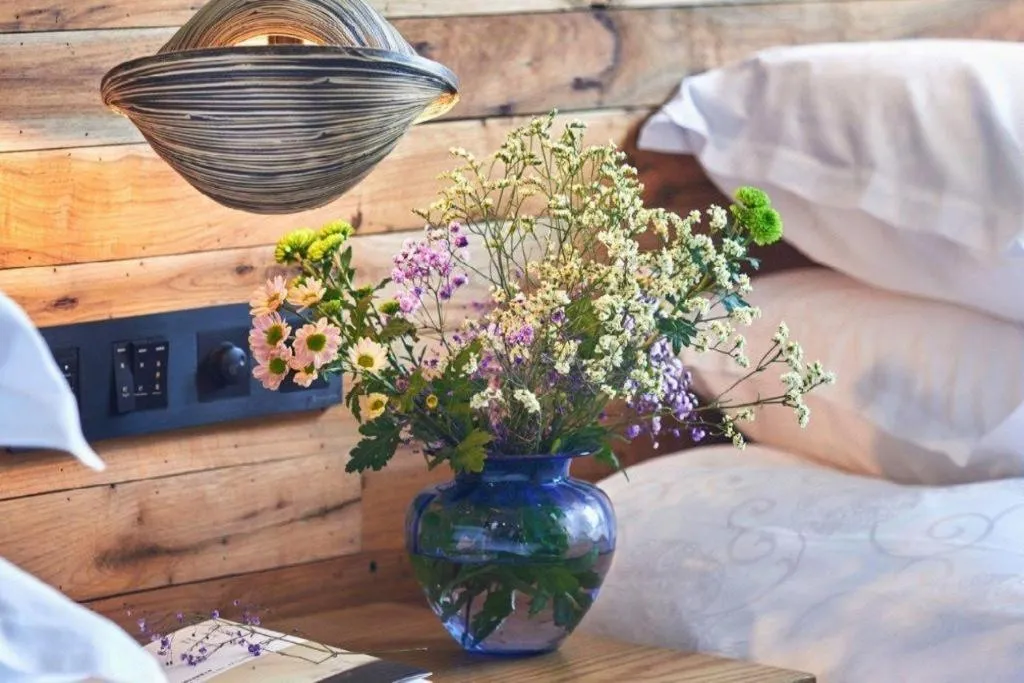 Bed in Yiqi Ecological Art Hotel Hangzhou Xixi Wetland Park Branch