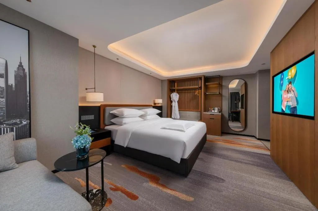 Bed in Park Inn Guangzhou Railway Station Yuexiu International Convention Center