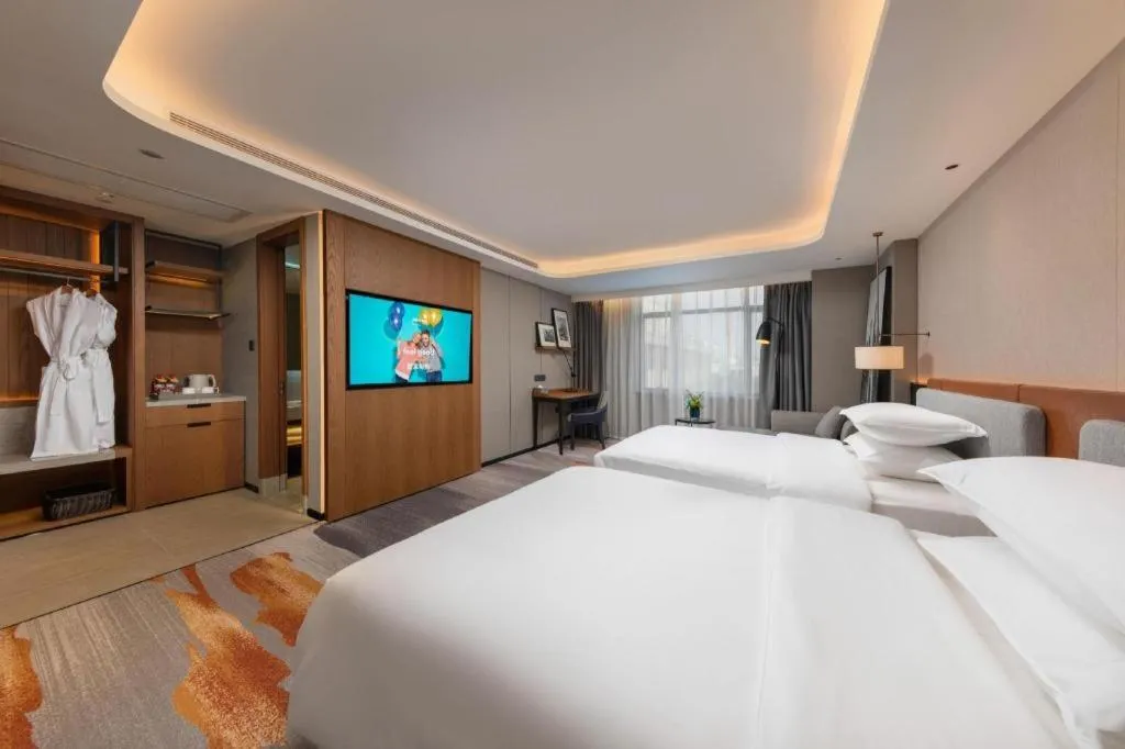 Bed in Park Inn Guangzhou Railway Station Yuexiu International Convention Center