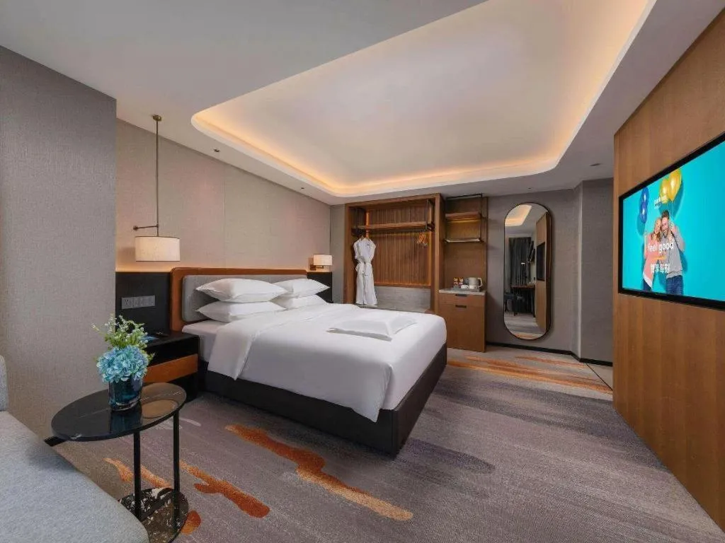 Bed in Park Inn Guangzhou Railway Station Yuexiu International Convention Center