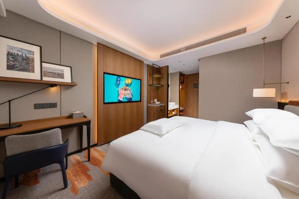 Bed in Park Inn Guangzhou Railway Station Yuexiu International Convention Center