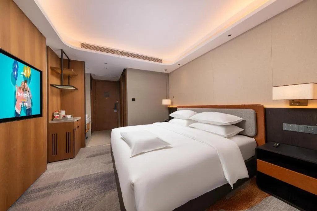 Bed in Park Inn Guangzhou Railway Station Yuexiu International Convention Center