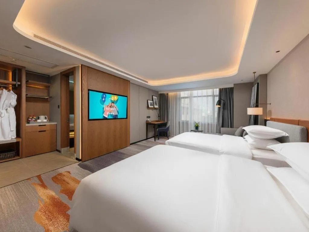 Bed in Park Inn Guangzhou Railway Station Yuexiu International Convention Center