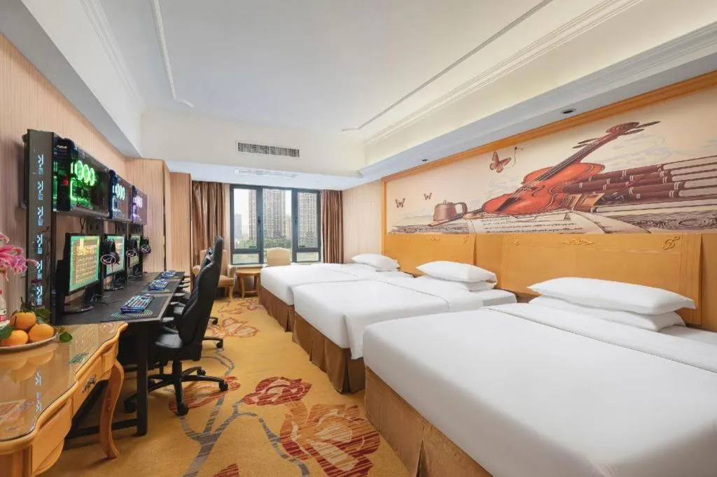 Bed in Borrman Hotel Nanning Anji Wanda Plaza Sulu Metro Station
