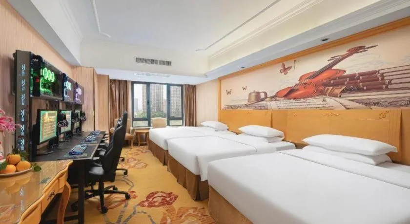 Bed in Borrman Hotel Nanning Anji Wanda Plaza Sulu Metro Station
