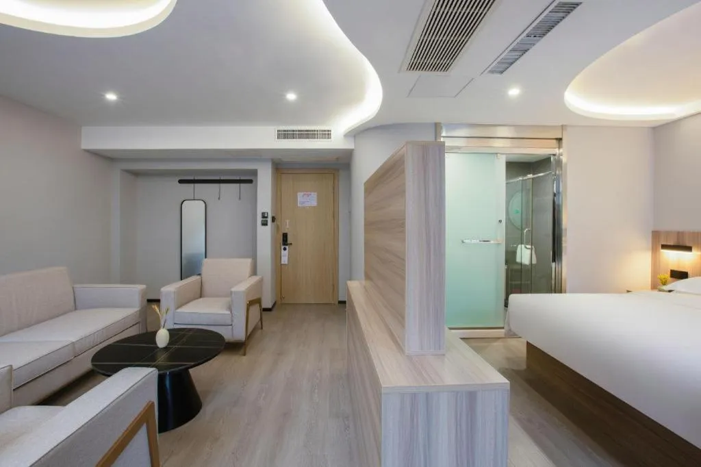 Bed in Borrman Hotel Jinhua Yiwu International Trade Mall