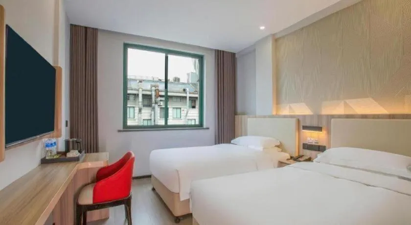 Bed in Borrman Hotel Jinhua Yiwu International Trade Mall