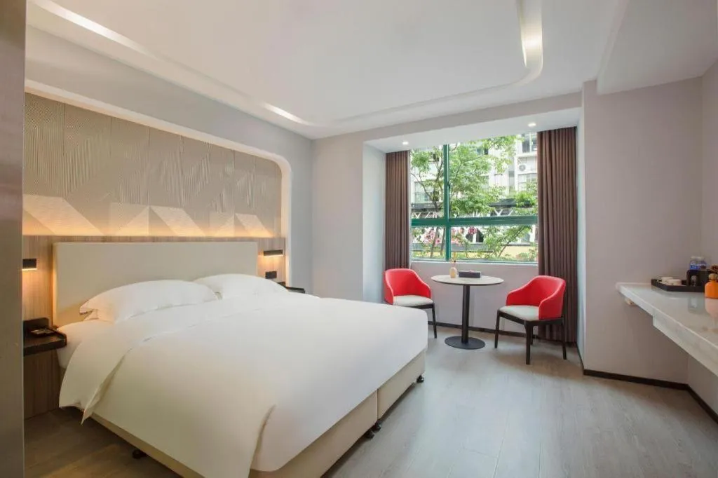Bed in Borrman Hotel Jinhua Yiwu International Trade Mall