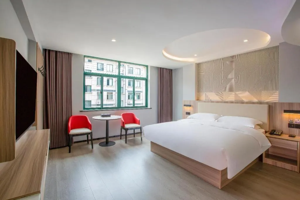 Bed in Borrman Hotel Jinhua Yiwu International Trade Mall
