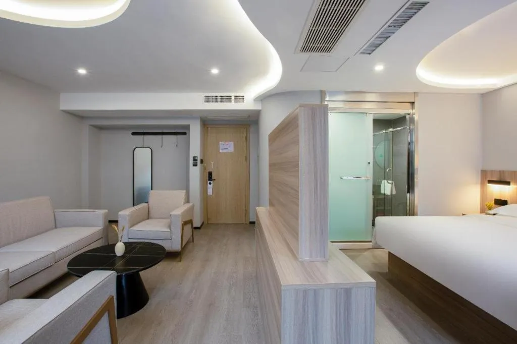 Bed in Borrman Hotel Jinhua Yiwu International Trade Mall