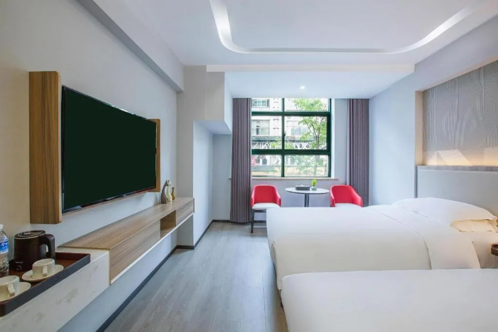Bed in Borrman Hotel Jinhua Yiwu International Trade Mall