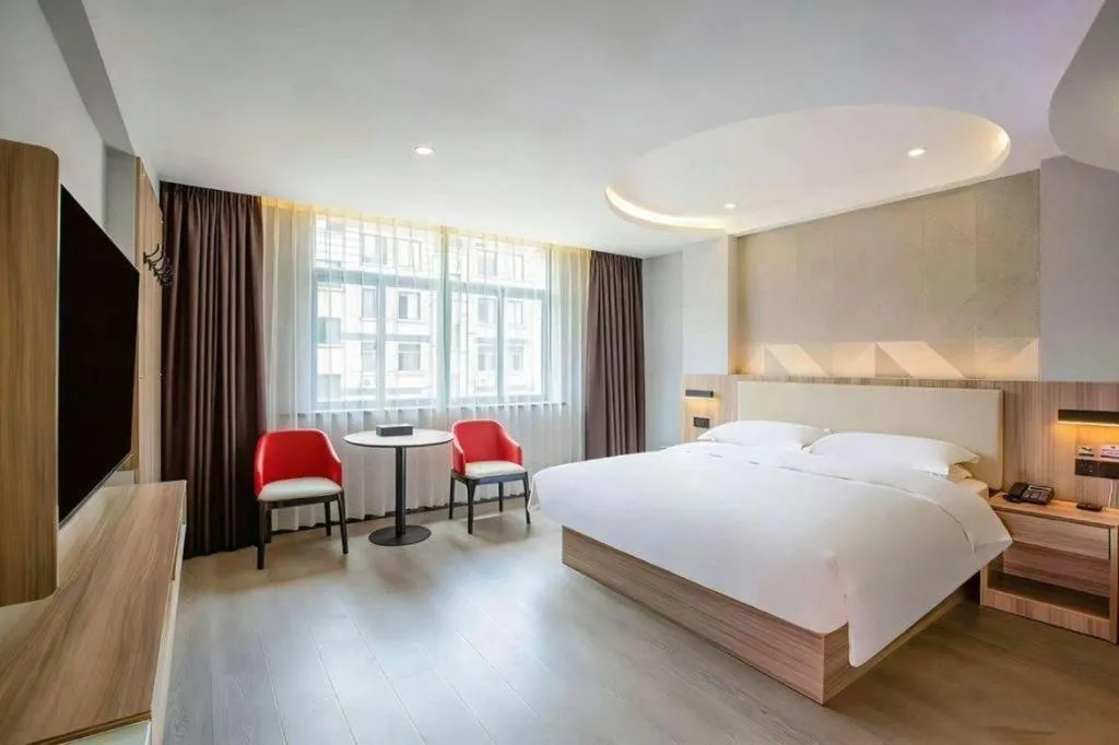 Bed in Borrman Hotel Jinhua Yiwu International Trade Mall