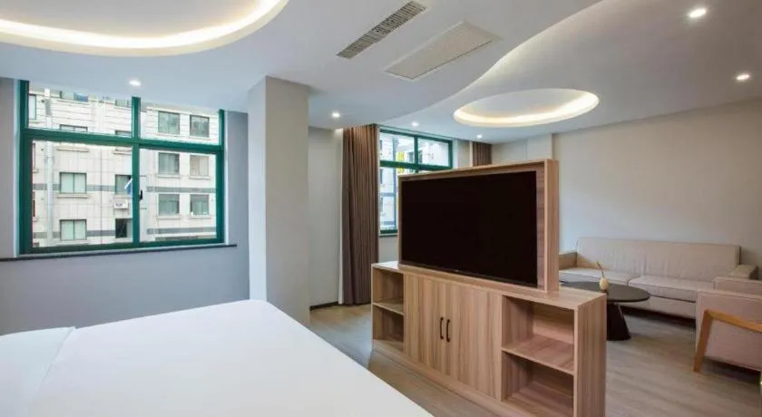 Bed in Borrman Hotel Jinhua Yiwu International Trade Mall