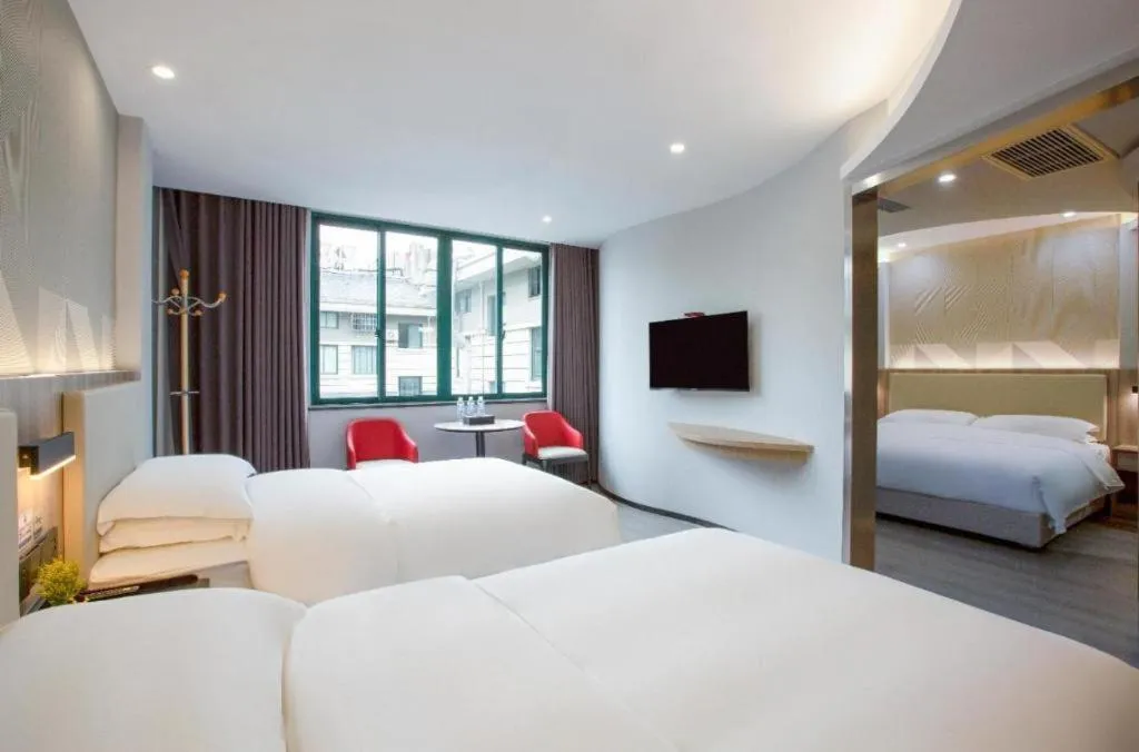 Bed in Borrman Hotel Jinhua Yiwu International Trade Mall