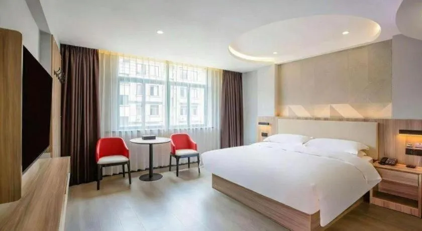 Bed in Borrman Hotel Jinhua Yiwu International Trade Mall