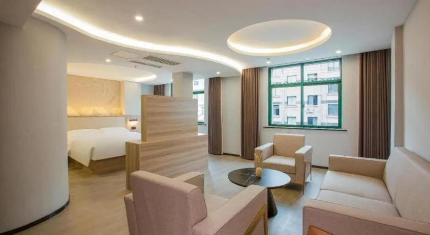 Bed in Borrman Hotel Jinhua Yiwu International Trade Mall