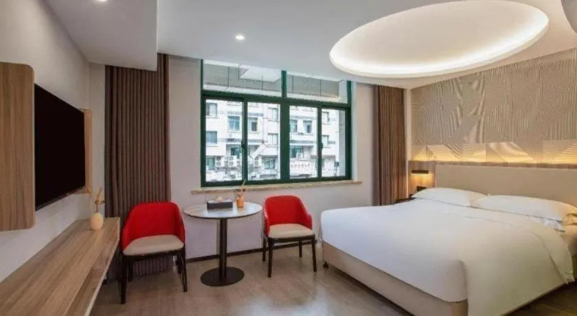Bed in Borrman Hotel Jinhua Yiwu International Trade Mall