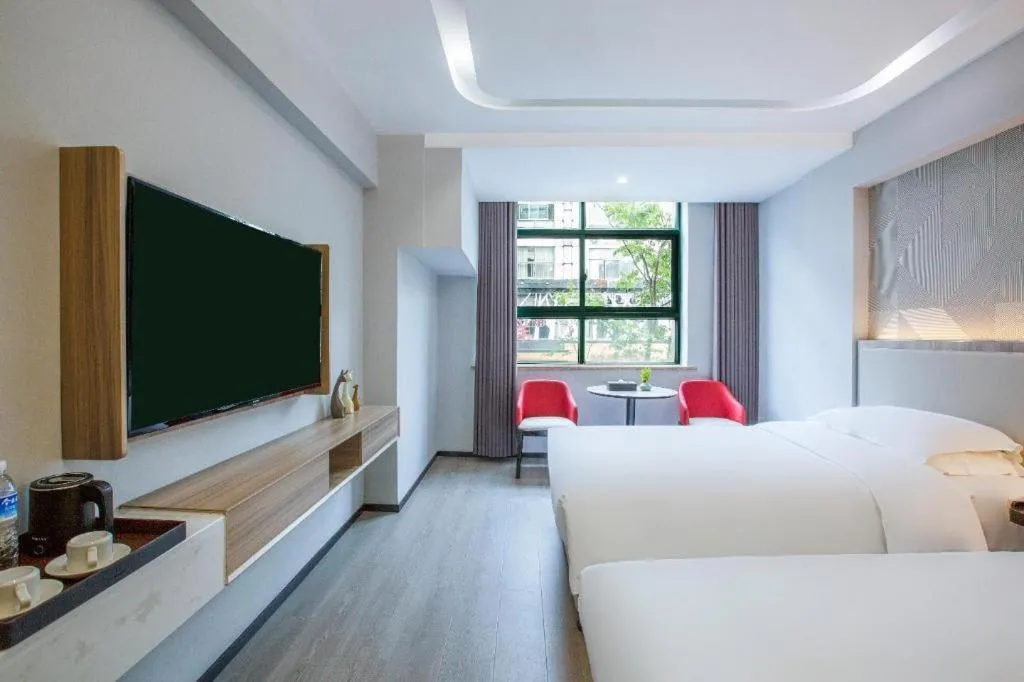 Bed in Borrman Hotel Jinhua Yiwu International Trade Mall