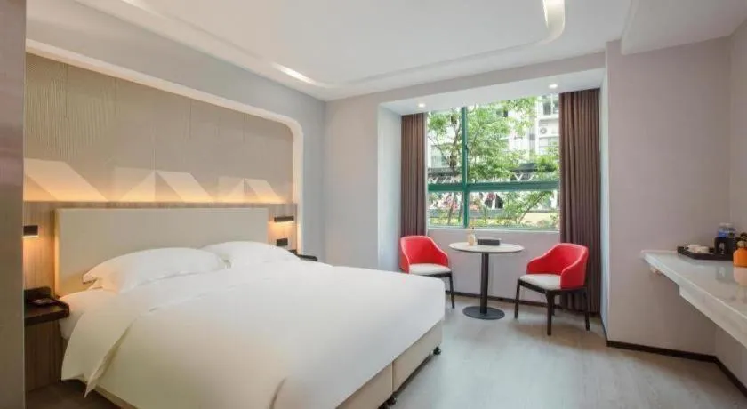 Bed in Borrman Hotel Jinhua Yiwu International Trade Mall
