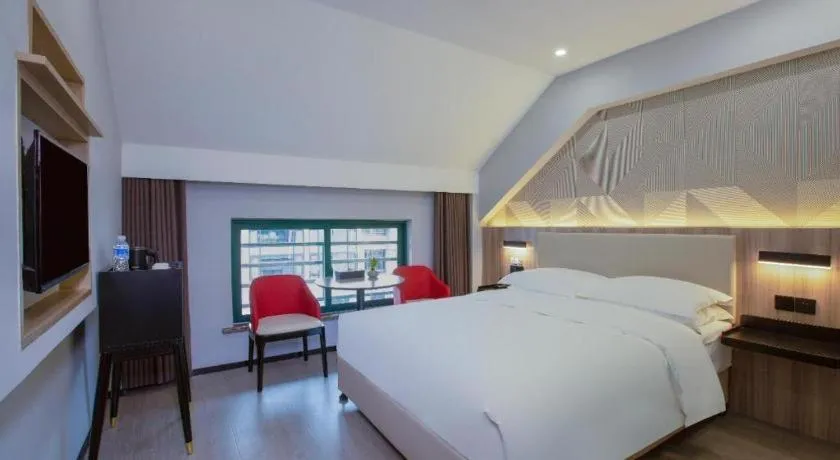 Bed in Borrman Hotel Jinhua Yiwu International Trade Mall