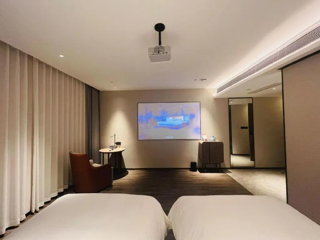 Bed in Echarm Hotel Changsha Huanghua Airport