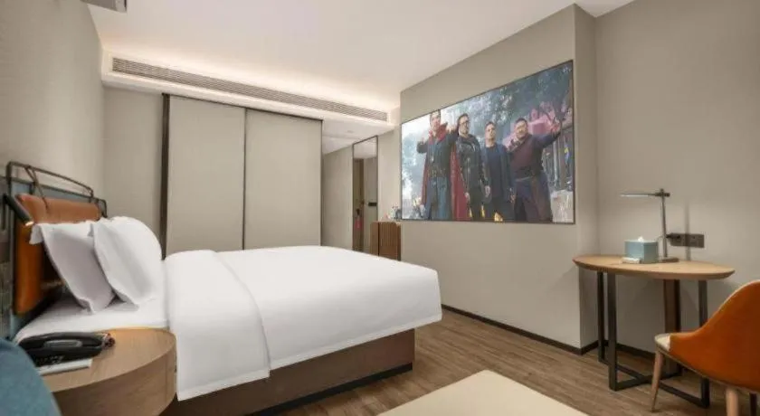 Bed in Echarm Hotel Changsha Huanghua Airport