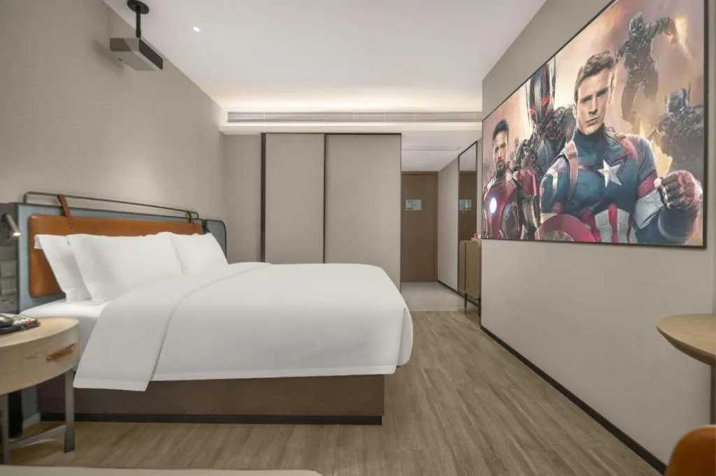 Bed in Echarm Hotel Changsha Huanghua Airport