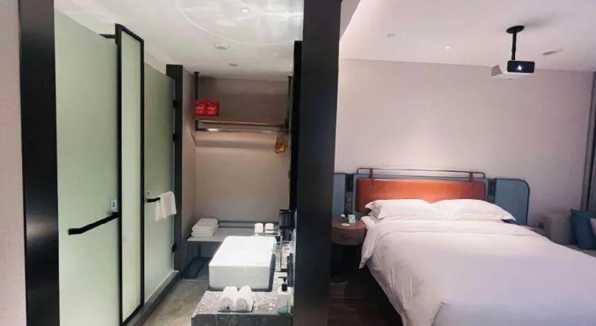 Bed in Echarm Hotel Changsha Huanghua Airport