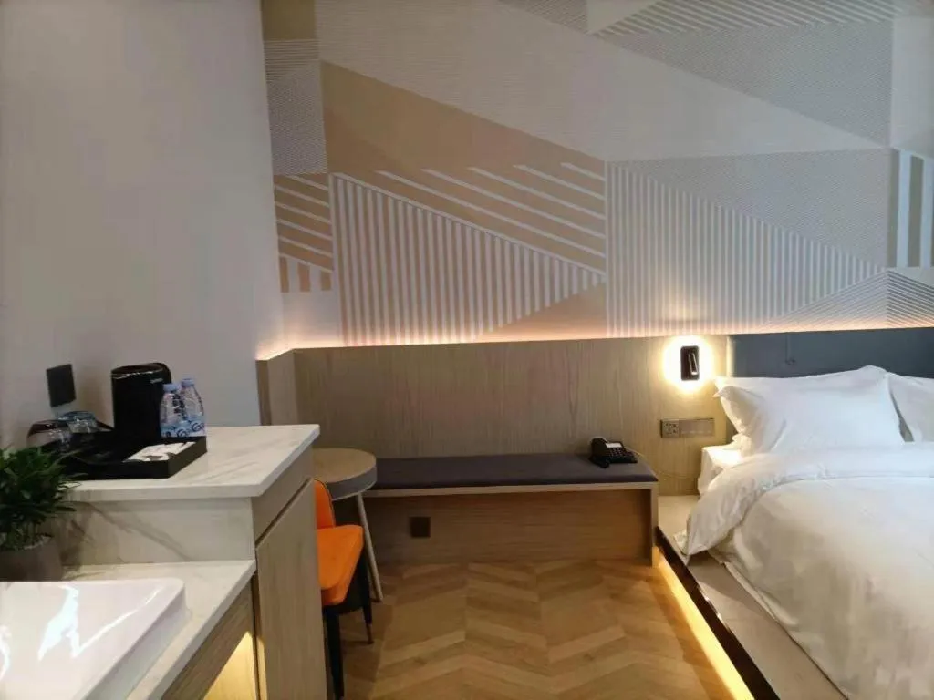 Bed in Borrman Hotel Zhangzhou Baolong Plaza