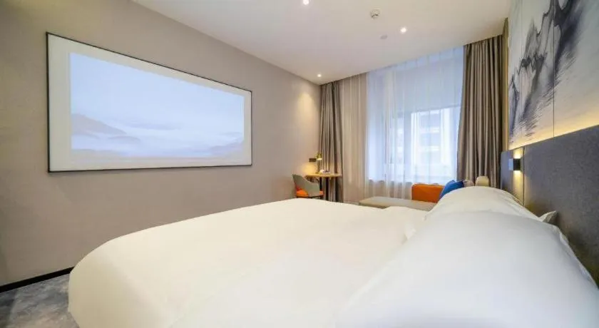 Bed in Borrman Hotel Zhangzhou Baolong Plaza