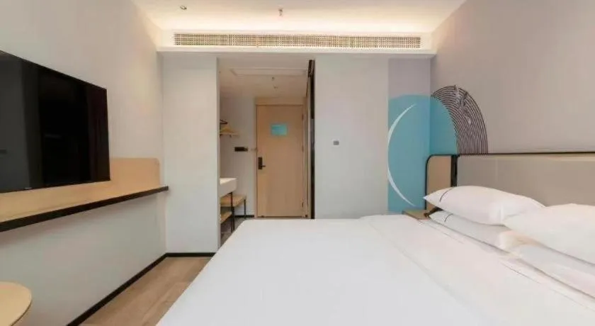 Bed in City Comfort Inn Jingjiang Zhongzhou Road Yushuiwan