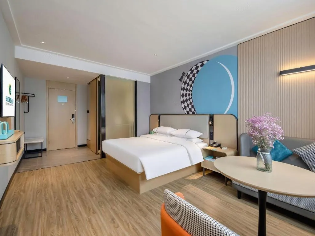 Bed in City Comfort Inn Jingjiang Zhongzhou Road Yushuiwan