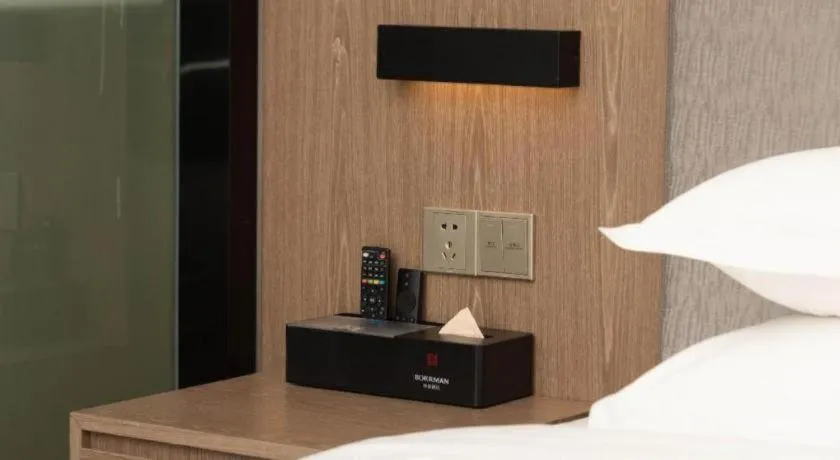 Bed in Borrman Hotel Zhanjiang Jinshawan Chikan Republic of China Style Street