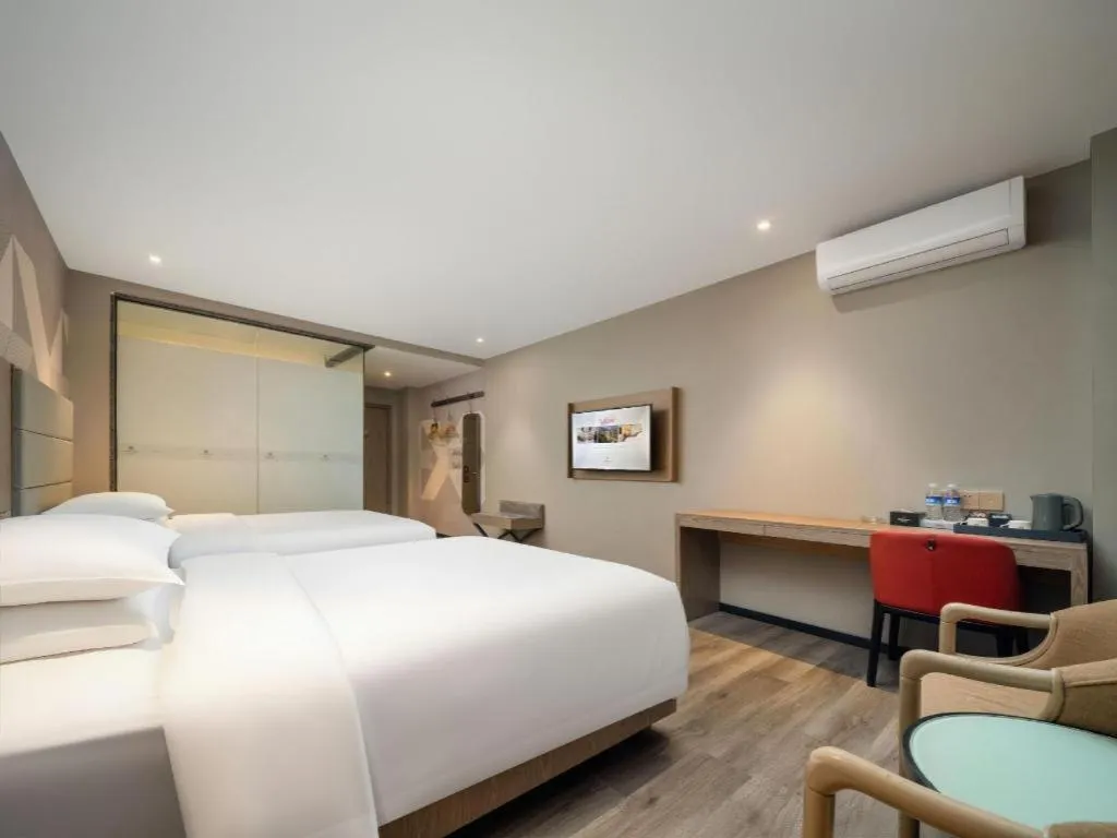 Bed in Borrman Hotel Zhongshan Lihe Plaza