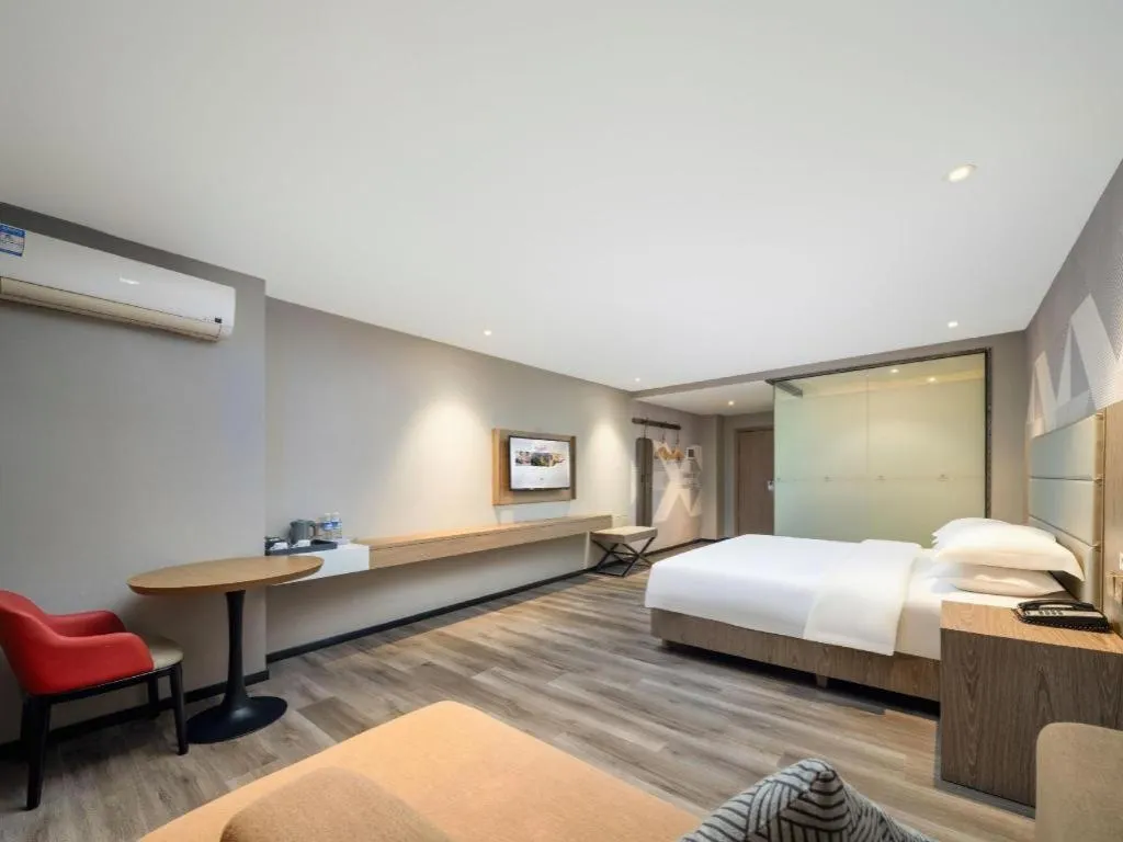 Bed in Borrman Hotel Zhongshan Lihe Plaza