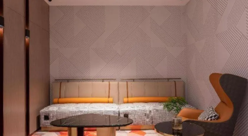 Bed in Borrman Hotel Beijing Guomao Jinsong Metro Station