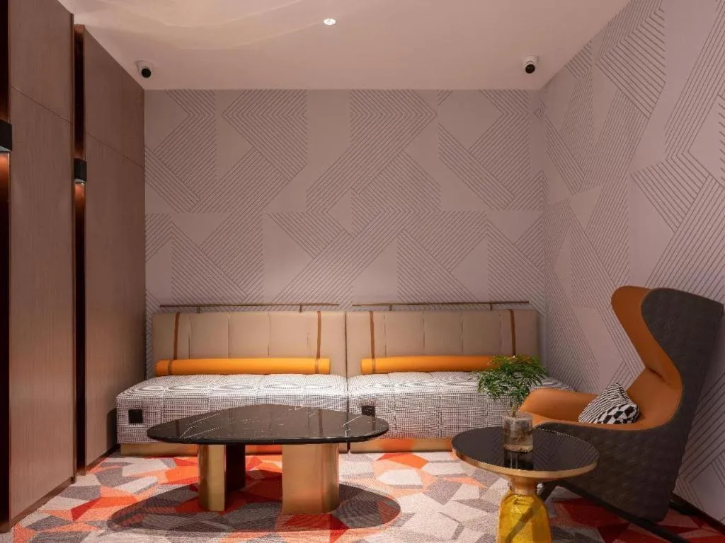 Bed in Borrman Hotel Beijing Guomao Jinsong Metro Station