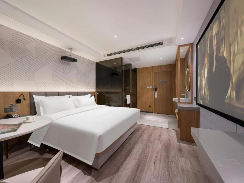 Bed in Borrman Hotel Beijing Guomao Jinsong Metro Station