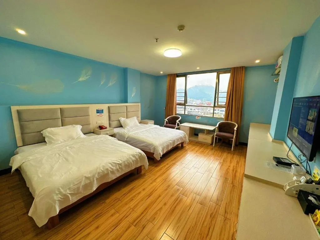 Bed in Borrman Hotel Lipu Central Plaza