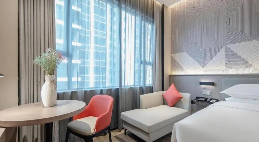 Bed in Borrman Hotel Fangchenggang Shangsi Zhonghua Road