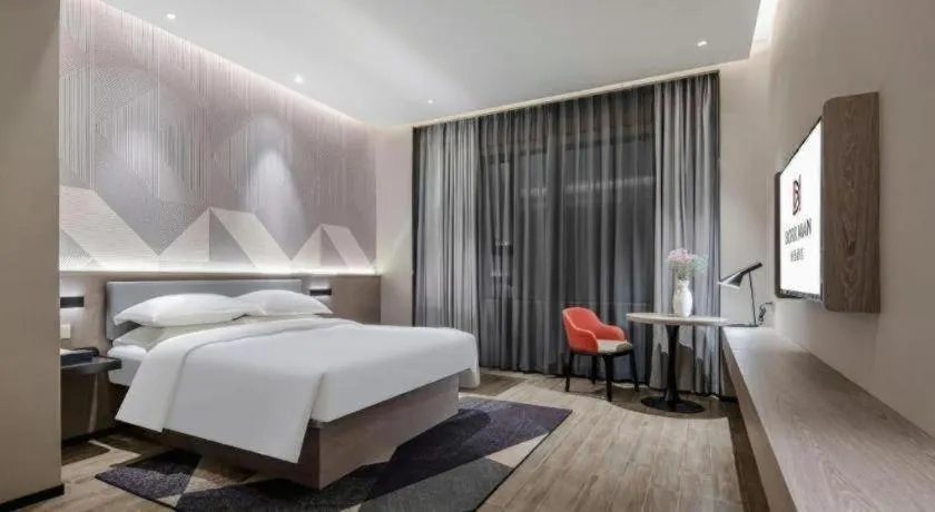 Bed in Borrman Hotel Fangchenggang Shangsi Zhonghua Road